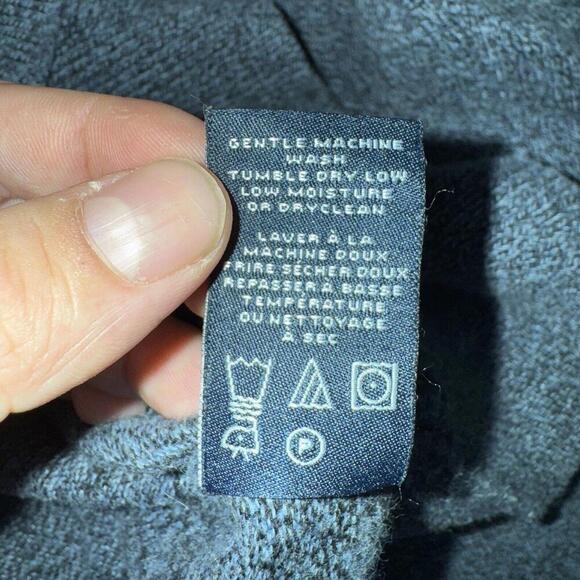 Daniel Hechter Men Sweater 1/4 Zip Blue Pullover Knit 100% Cotton Formal Casual - Picture 10 of 10